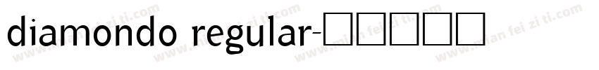 diamondo regular字体转换